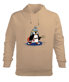 Tisho - Penguin Erkek Kapüşonlu Hoodie Sweatshirt