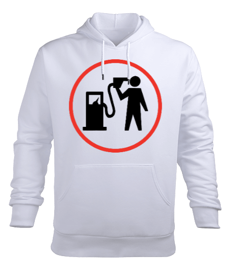 Tisho - Petrol Erkek Kapüşonlu Hoodie Sweatshirt