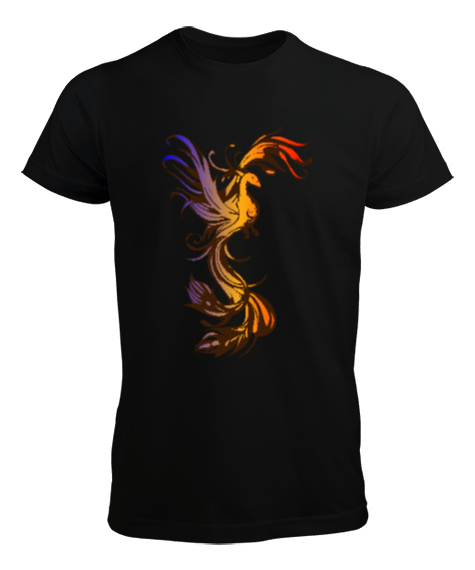 Tisho - Phoenix - Ateş Kuşu Siyah Erkek Tişört