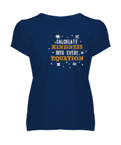 Pİ DAY Kadın V Yaka Tişört - Tisho