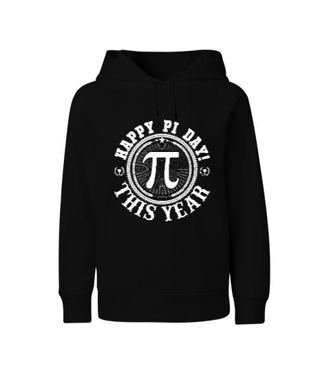 Tisho - Pi Günü Sembolü Siyah Çocuk Unisex Hoodie Kapüşonlu