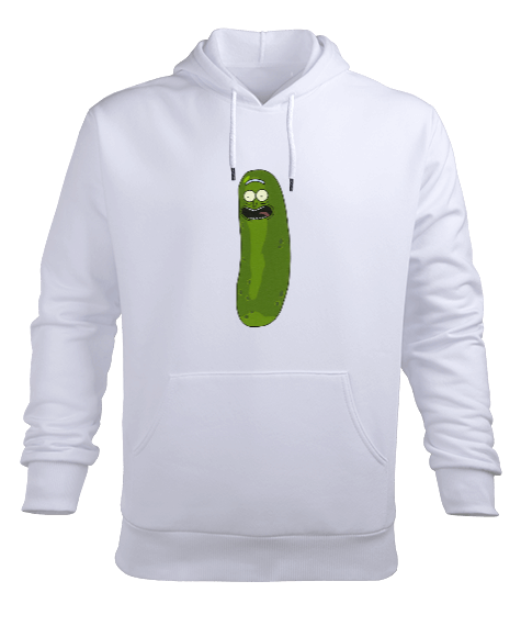 Tisho - Pickle Rick Erkek Kapüşonlu Hoodie Sweatshirt