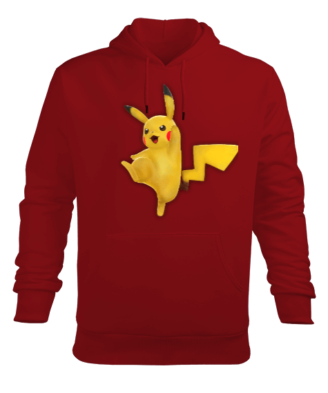 Tisho - Pikachu 5 Erkek Kapüşonlu Hoodie Sweatshirt