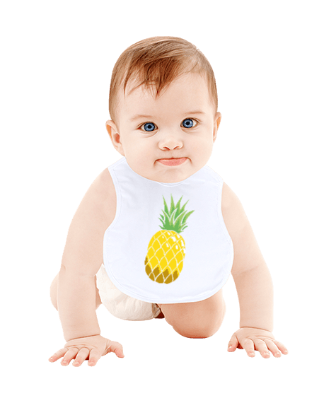 Tisho - Pineapple Bebek Mama Önlüğü