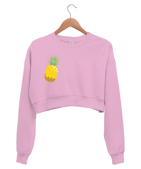 Tisho - pineapple Kadın Crop Sweatshirt