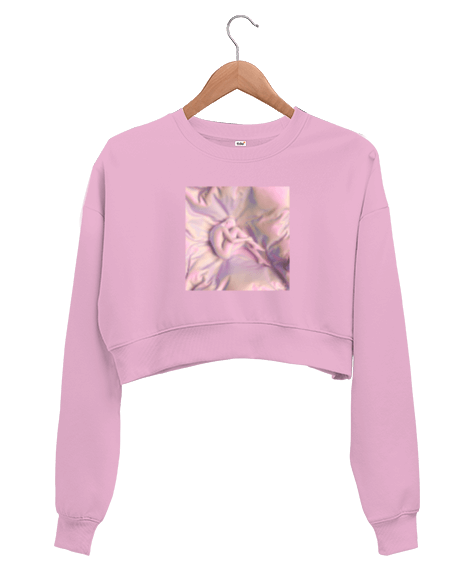 Tisho - Pink Dream Kadın Crop Sweatshirt