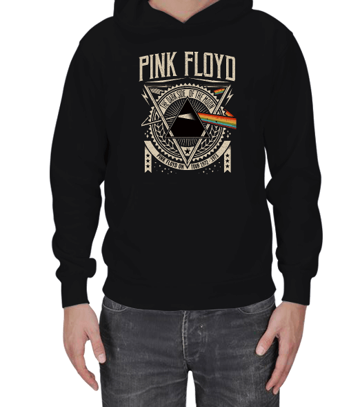 Tisho - Pink Floyd Resimli Erkek Kapşonlu