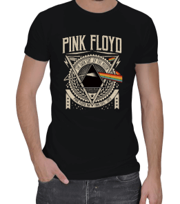Tisho - Pink Floyd Resimli Erkek Regular Kesim Tişört