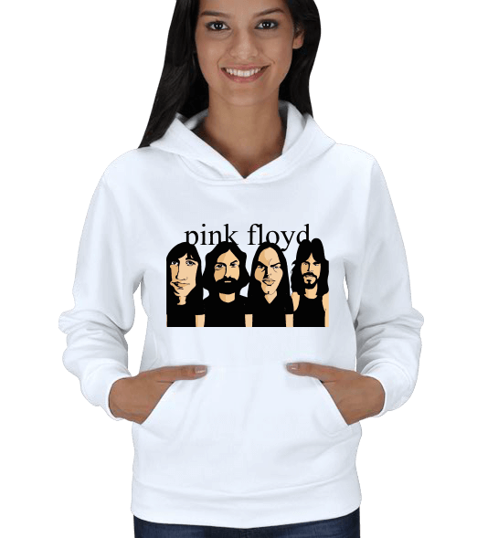 Tisho - pink floyd sweat Kadın Kapşonlu