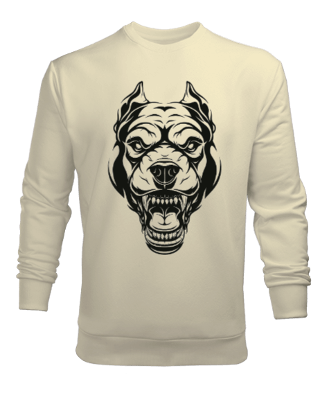 Tisho - Pitbull Baskılı Erkek Sweatshirt Erkek Sweatshirt