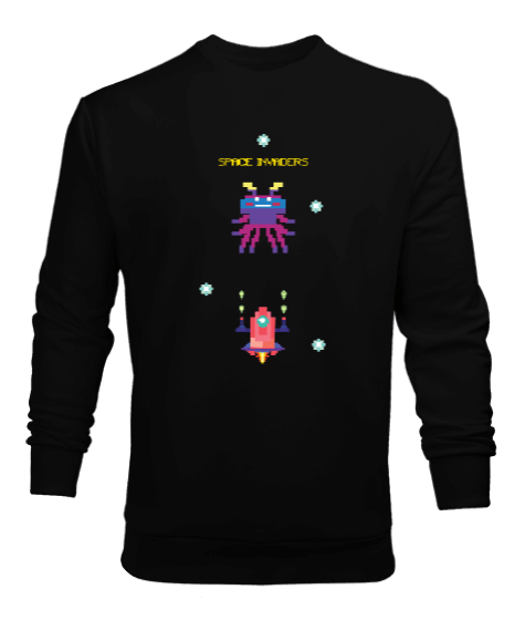 Tisho - Pixel Space Erkek Sweatshirt