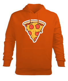 Tisho - Pizza Erkek Kapüşonlu Hoodie Sweatshirt