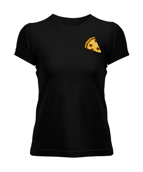 Tisho - Pizza Pixel Art Kadın Tişört
