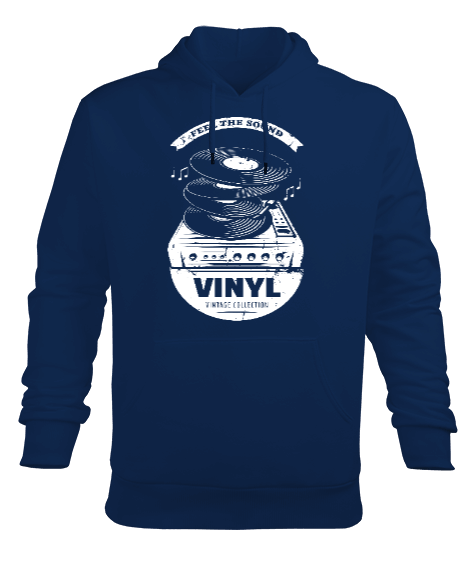 Tisho - Plak Pikap Vinyl Erkek Kapüşonlu Hoodie Sweatshirt