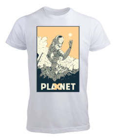 Tisho - Planet X, Özel Çizim Tasarım Erkek Tişört