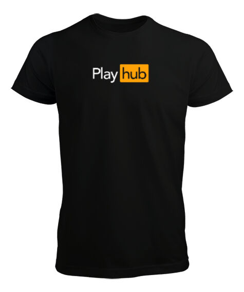 Tisho - Play Hub Siyah Erkek Tişört