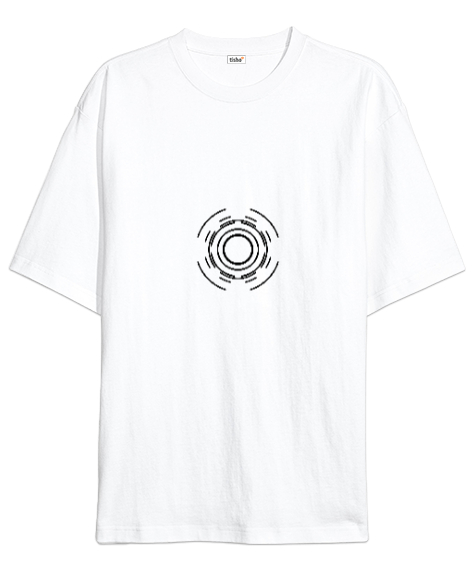 Tisho - Portal Beyaz Oversize Unisex Tişört