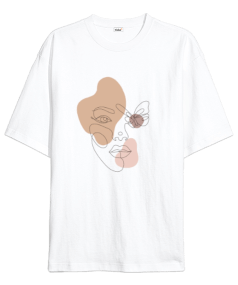 Tisho - Portre Tasarımlı Oversize Unisex Tişört Oversize Unisex Tişört