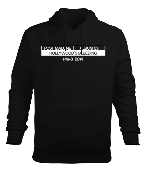 Tisho - post malone hollywoods bleeding goodbyes Erkek Kapüşonlu Hoodie Sweatshirt