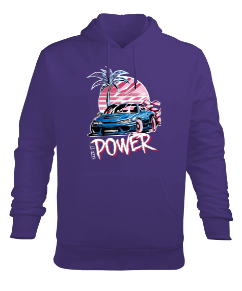 Tisho - Power Erkek Kapüşonlu Hoodie Sweatshirt