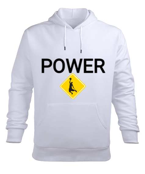 Tisho - POWER Erkek Kapüşonlu Hoodie Sweatshirt