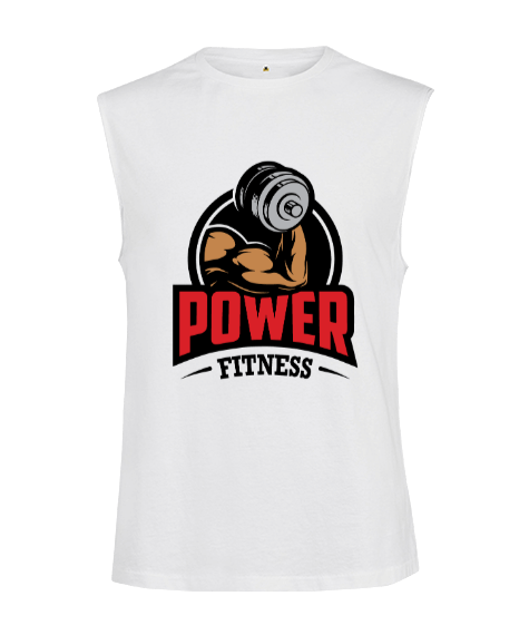 Power Fitness Güç Gym Kesik Kol Unisex Tişört