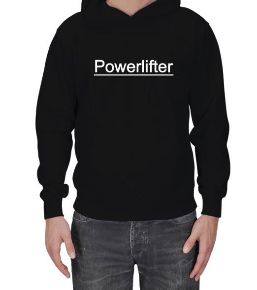 Tisho - powerlifting t-shirt Erkek Kapşonlu