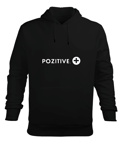 Tisho - Pozıtıve Erkek Kapüşonlu Hoodie Sweatshirt