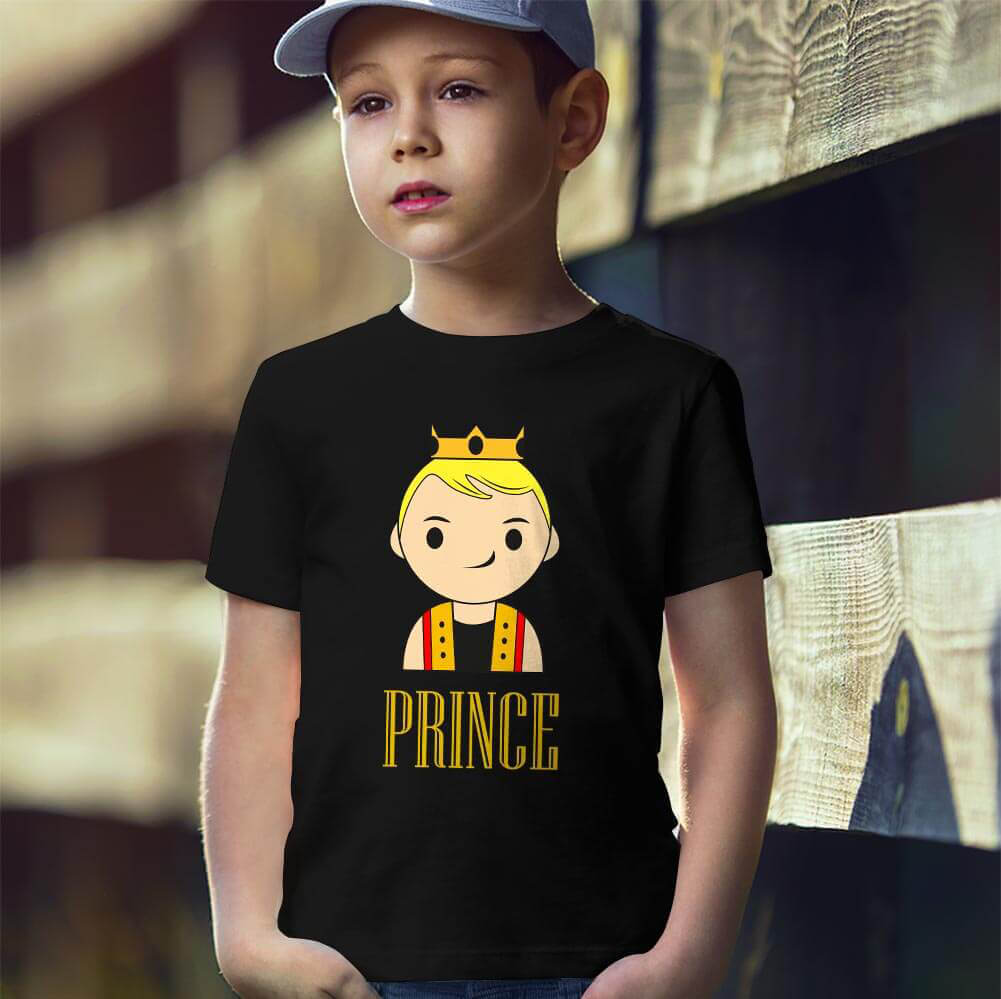 Tisho - Prince Erkek Çocuk Kısa Kol Tişört - Tekli Kombin