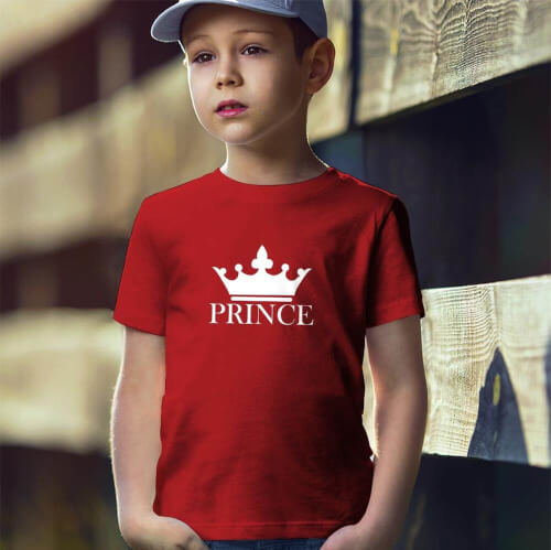 Prince Erkek Çocuk Tişört - Tekli Kombin - Thumbnail