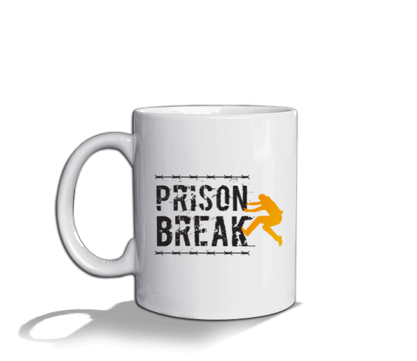 Tisho - Prison Break Tasarımlı Beyaz Kupa Bardak