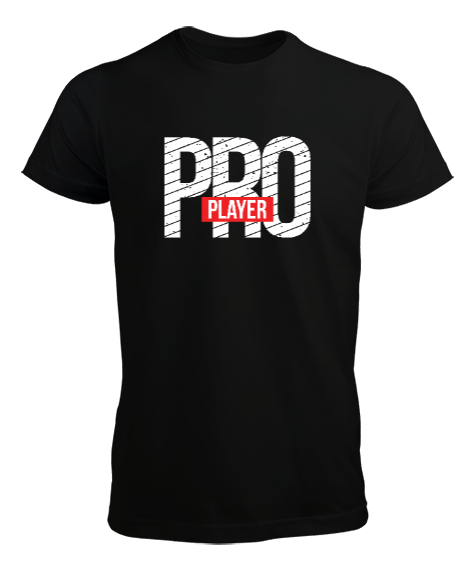 Tisho - Pro Player Gamer Edition Baskılı Siyah Erkek Tişört