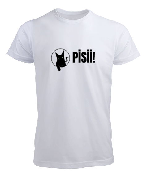 Tisho - PSİİ Baskılı Beyaz Erkek Tişört
