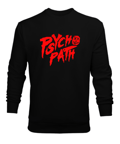 Tisho - Psychopath Siyah Erkek Sweatshirt