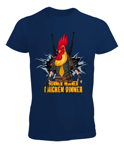 Tisho - PUBG Winner Winner Chicken Dinner Baskılı Erkek Tişört