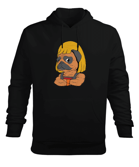 Tisho - pugman Erkek Kapüşonlu Hoodie Sweatshirt