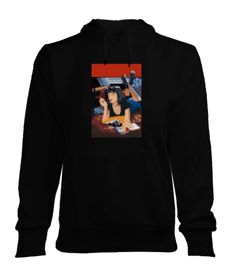 Tisho - pulp fiction Kadın Kapşonlu Hoodie Sweatshirt