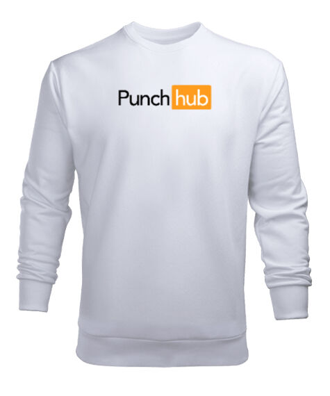 Tisho - Punch Hub Beyaz Erkek Sweatshirt