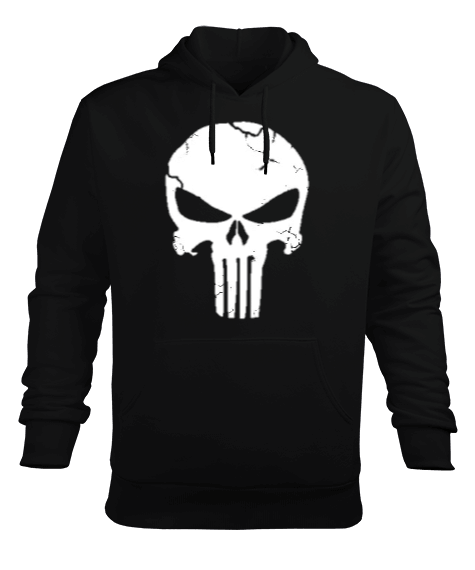 Tisho - Punisher Skull Erkek Kapüşonlu Hoodie Sweatshirt