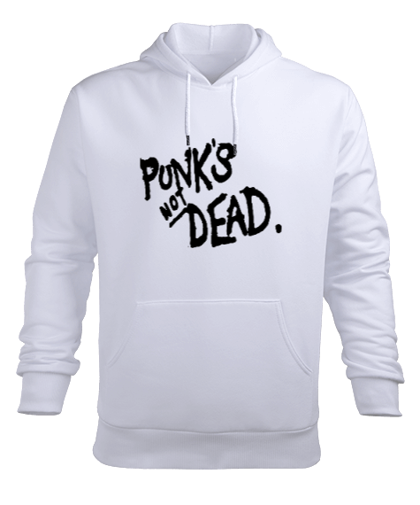 Punks Not Dead Erkek Kapüşonlu Hoodie Sweatshirt