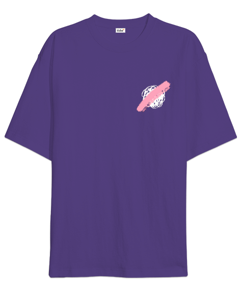 Tisho - purp mor Oversize Unisex Tişört