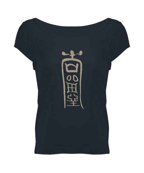 Tisho - Qiqi - Talisman Kadın Geniş Yaka Tişört