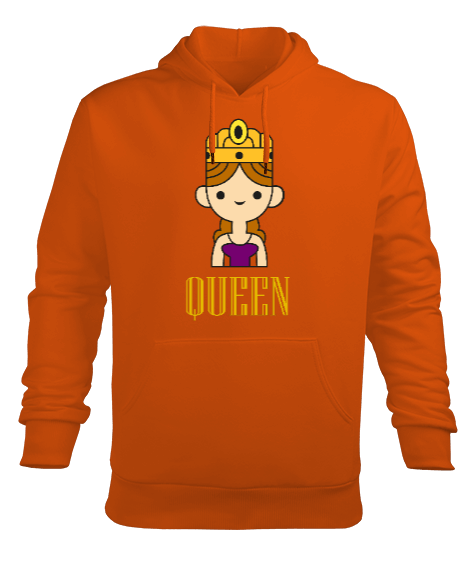 Tisho - QUEEN / HOODİE Erkek Kapüşonlu Hoodie Sweatshirt