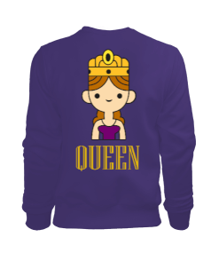 Queen baskılı kadın sweatshirt Kadın Sweatshirt - Thumbnail