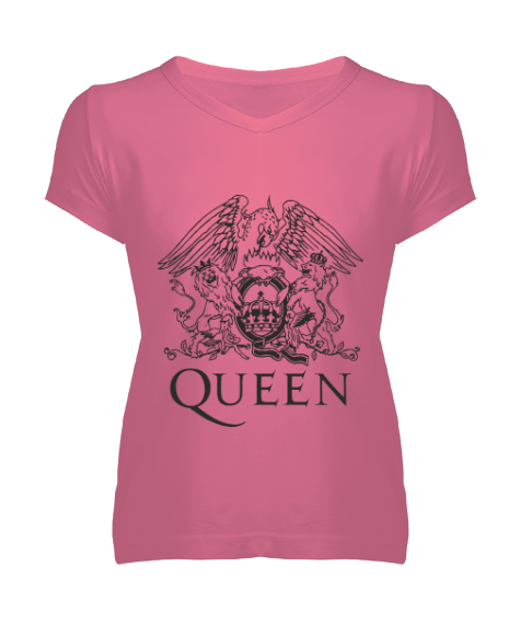 Tisho - Queen Kadın V Yaka Tişört