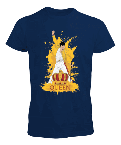 Tisho - Queen Rock Tasarım Baskılı Erkek Tişört