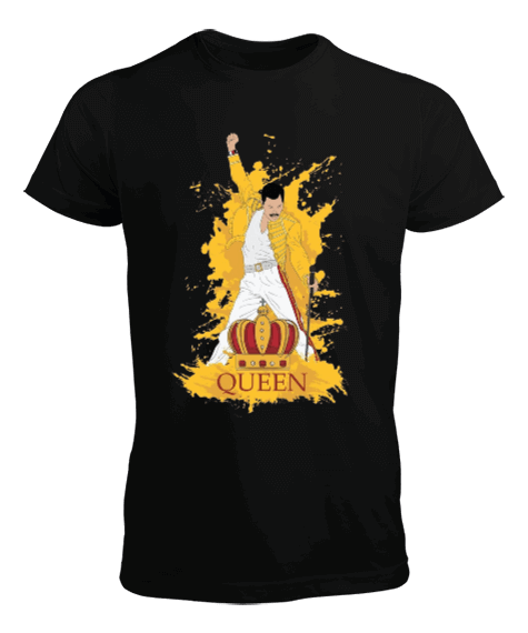 Queen Rock Tasarım Baskılı Erkek Tişört