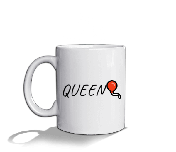 Queen temalı Beyaz Kupa Bardak