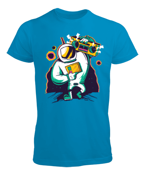 Tisho - Radyosu ve Uzay Peleriniyle Gangsta Astronot Erkek Tişört