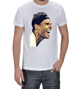 Rafael Nadal Head Erkek Tişört - Thumbnail